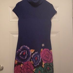Purple Floral Sweater Dress | Kistina Clothing | Sz PL